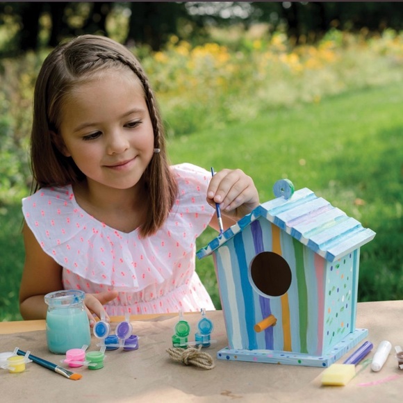 🎄🎁MindWare Make Your Own Birdhouse Kit Ages 5 and Up New - Picture 8 of 12